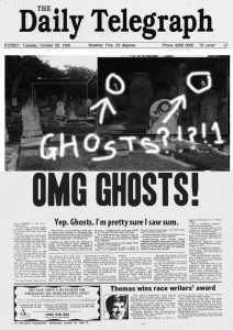 Yep.  Ghosts.