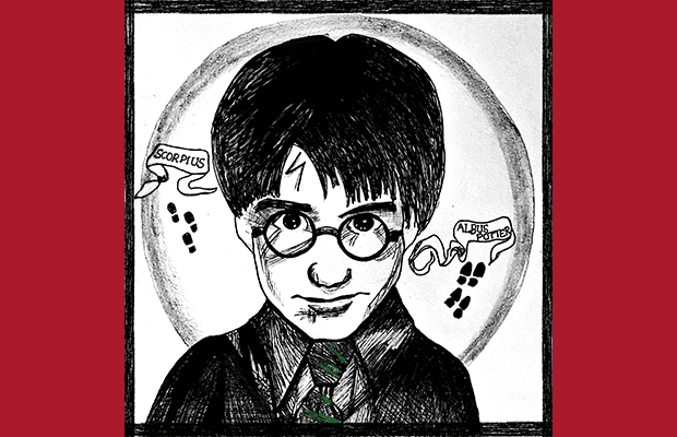 An illustration of Harry Potter