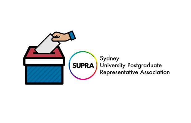 Ballot box clip art next to SUPRA logo