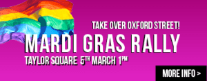 Mardi Gras Rally, March 5th, 1pm
