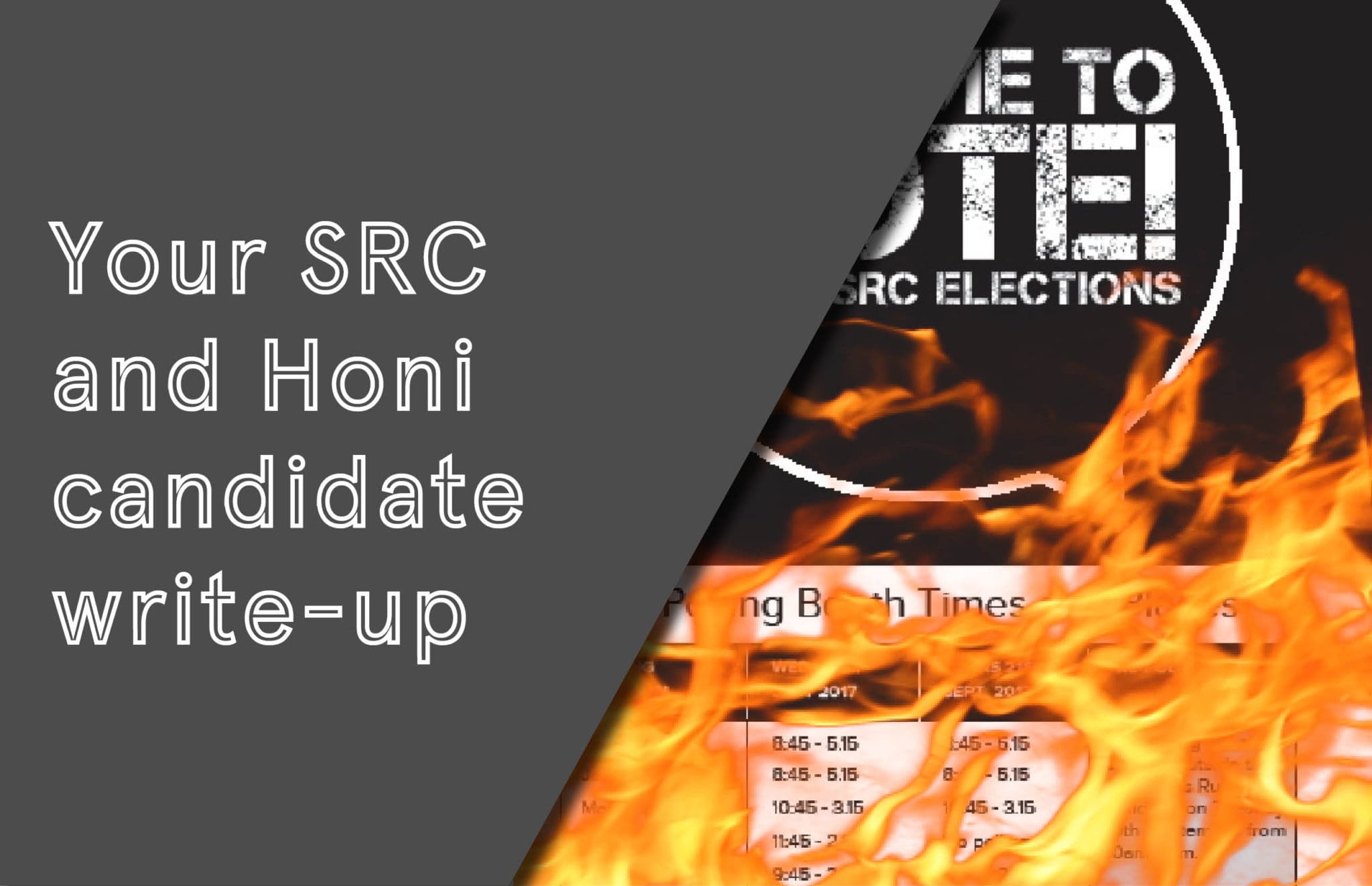 Three presidential candidates, two Honi tickets. How do they stack up?