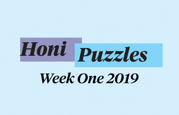 Honi Puzzles Week One 2019